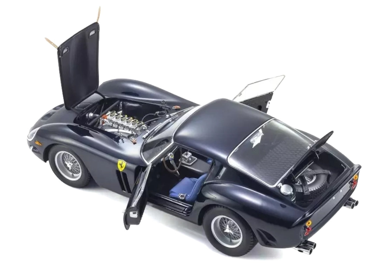 Ferrari 250 GTO Dark Blue Metallic 1/18 Diecast Model Car
