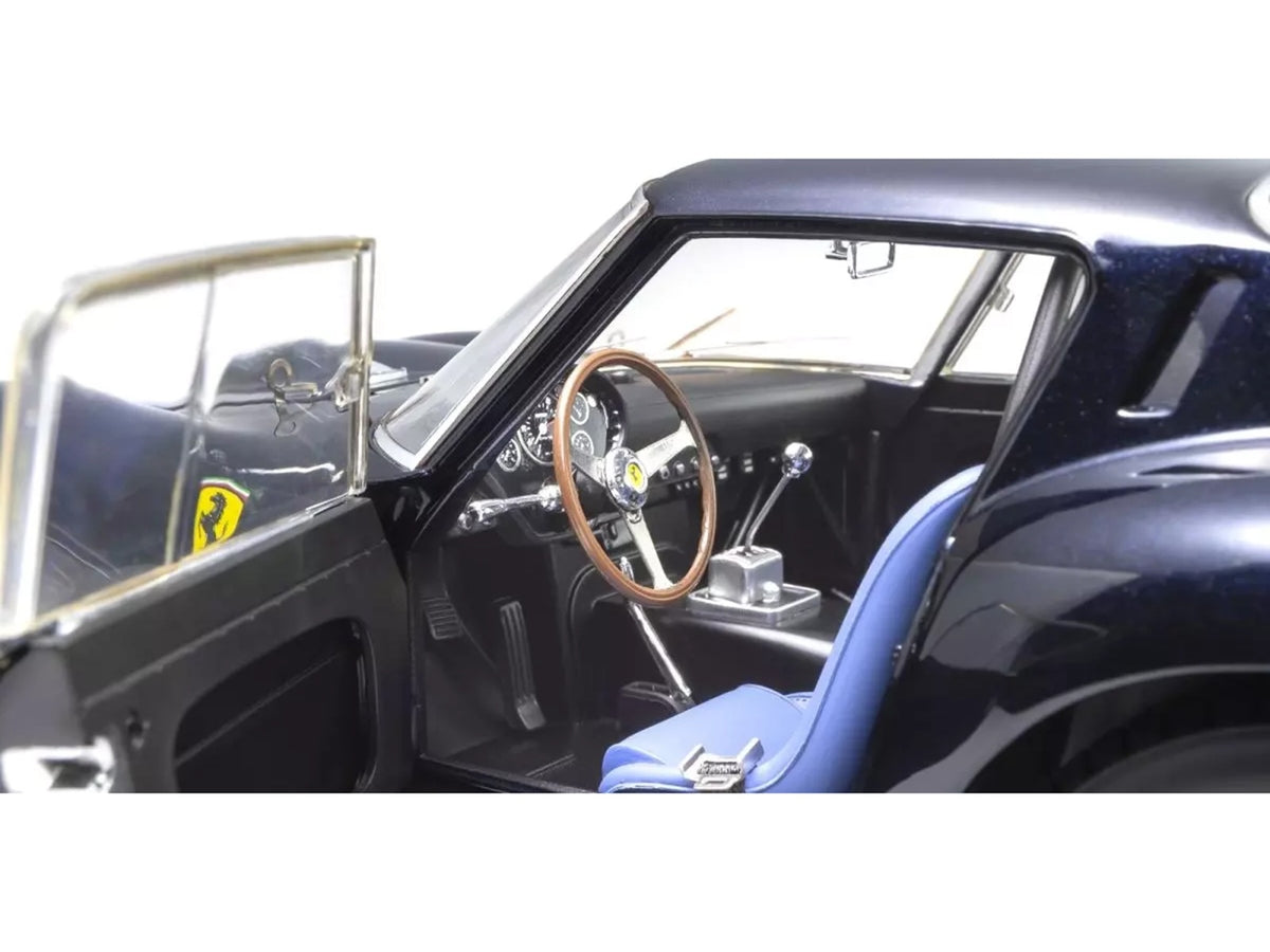 Ferrari 250 GTO Dark Blue Metallic 1/18 Diecast Model Car