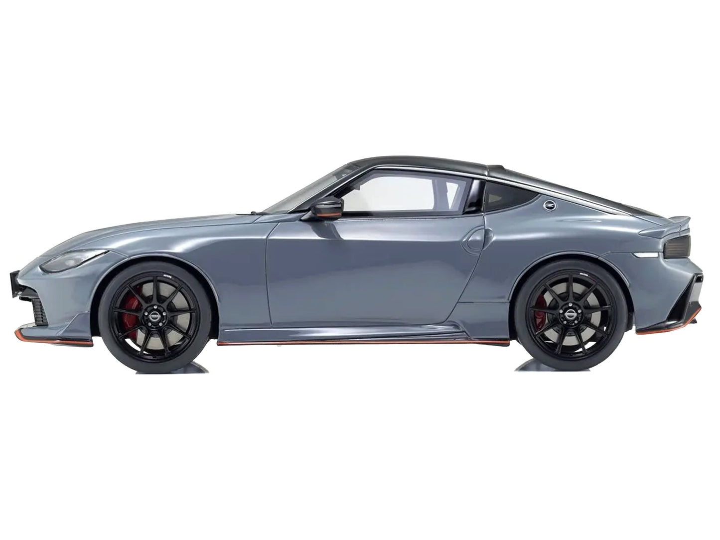Nissan Fairlady Z NISMO RHD (Right Hand Drive) Gray with Black Top 1/18 Model Car
