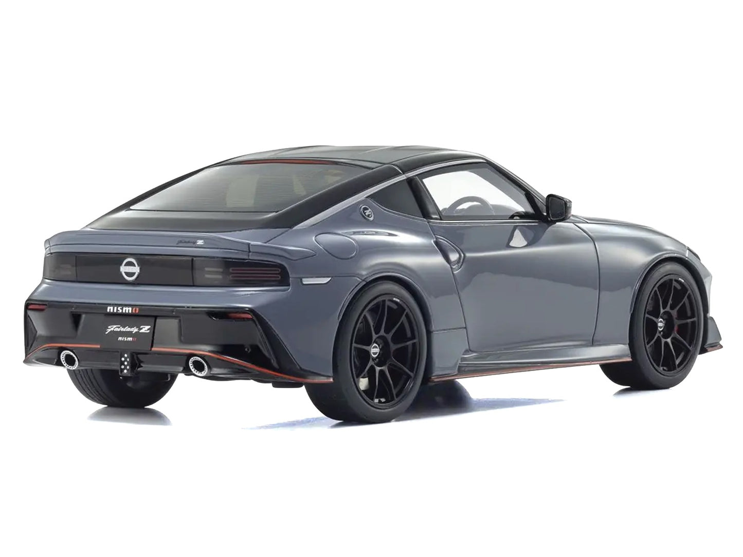 Nissan Fairlady Z NISMO RHD (Right Hand Drive) Gray with Black Top 1/18 Model Car
