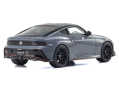 Nissan Fairlady Z NISMO RHD (Right Hand Drive) Gray with Black Top 1/18 Model Car