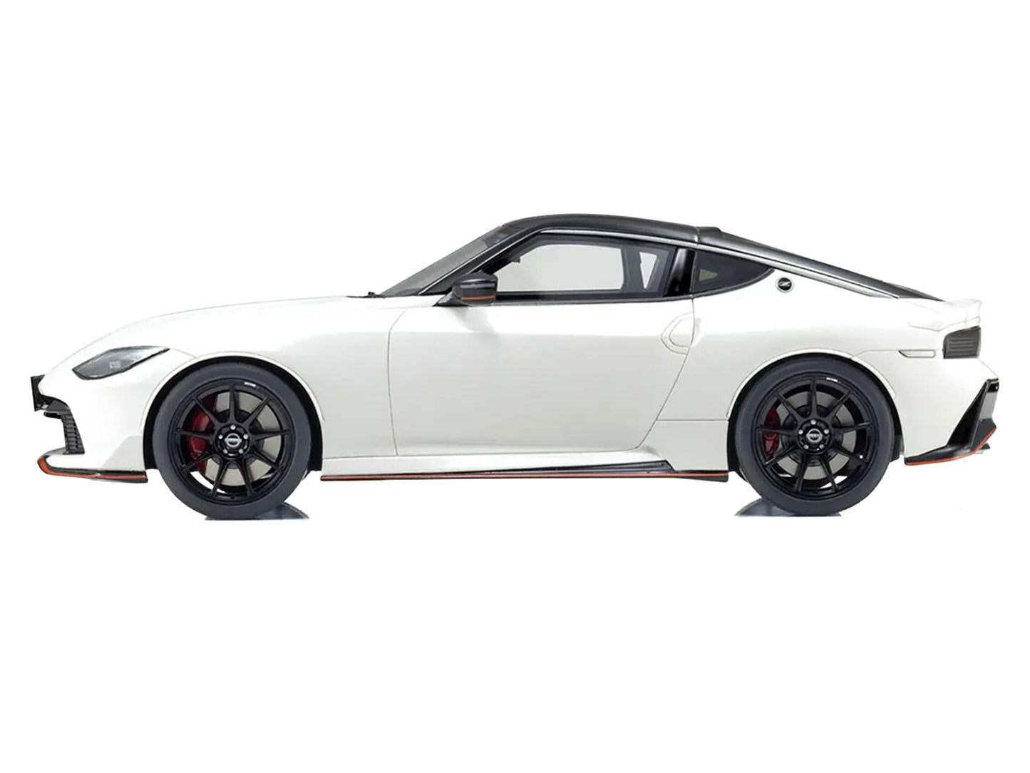 Nissan Fairlady Z NISMO RHD (Right Hand Drive) White with Black Top 1/18 Model Car