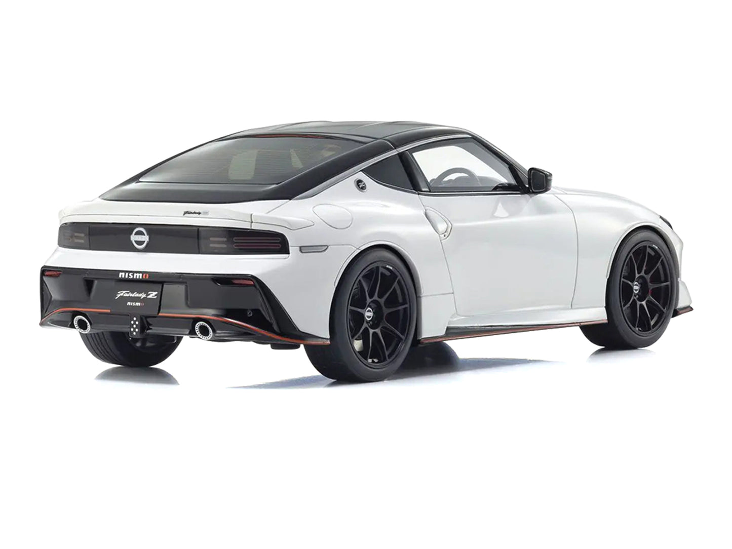 Nissan Fairlady Z NISMO RHD (Right Hand Drive) White with Black Top 1/18 Model Car