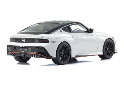 Nissan Fairlady Z NISMO RHD (Right Hand Drive) White with Black Top 1/18 Model Car