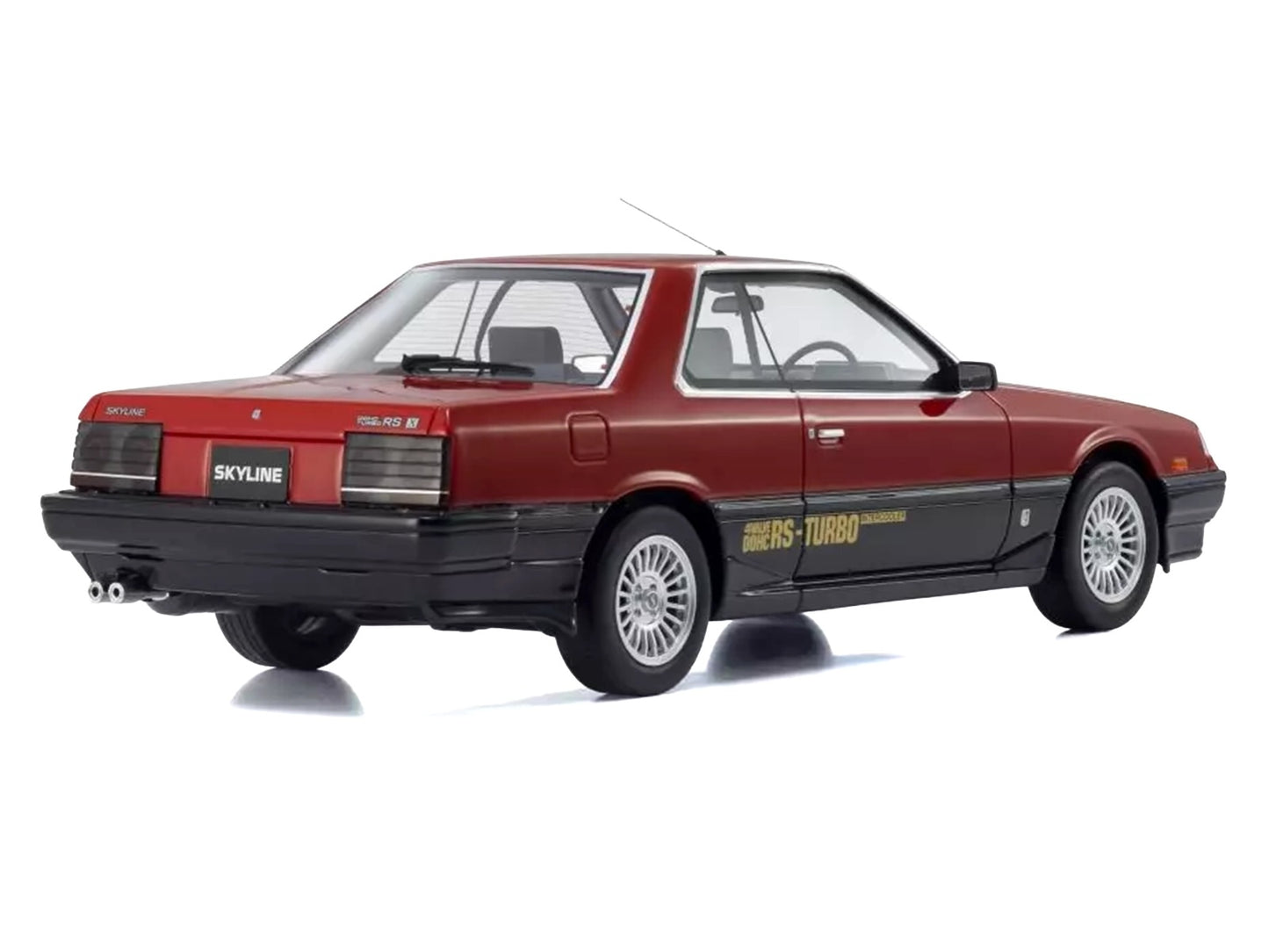 Nissan Skyline 2000 Turbo Intercooler RS-X RHD (Right Hand Drive) Red and Black 1/18 Model Car