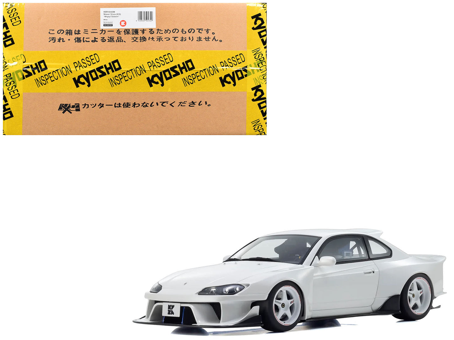 Nissan Silvia (S15) "Khyzyl Saleem" White 1/18 Model Car