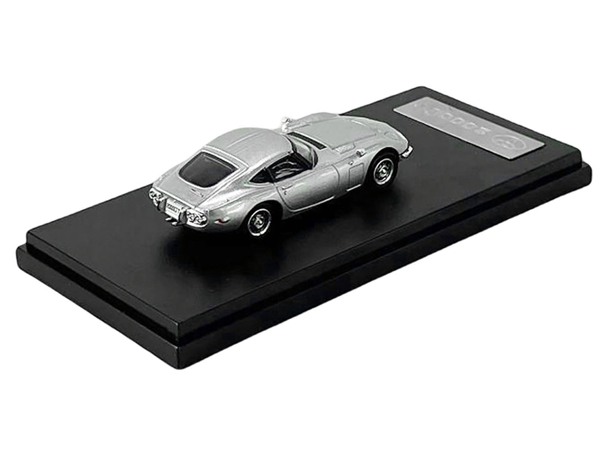Toyota 2000GT RHD (Right Hand Drive) Silver Metallic 1/64 Diecast Model Car