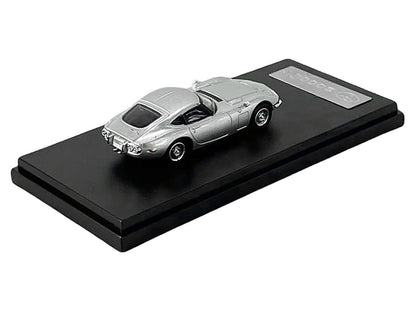 Toyota 2000GT RHD (Right Hand Drive) Silver Metallic 1/64 Diecast Model Car