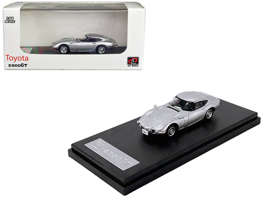 Toyota 2000GT RHD (Right Hand Drive) Silver Metallic 1/64 Diecast Model Car