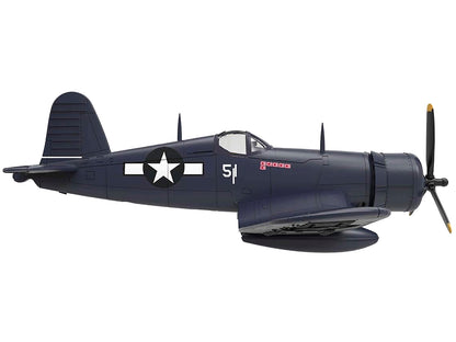 Vought F4U-1D Corsair Fighter Aircraft "Robert Wade VMF-323 Death Rattlers Yontan Airfield Okinawa" (1945) United States Marine Corps "Planes of World War II" Series 1/72 Diecast Model Airplane