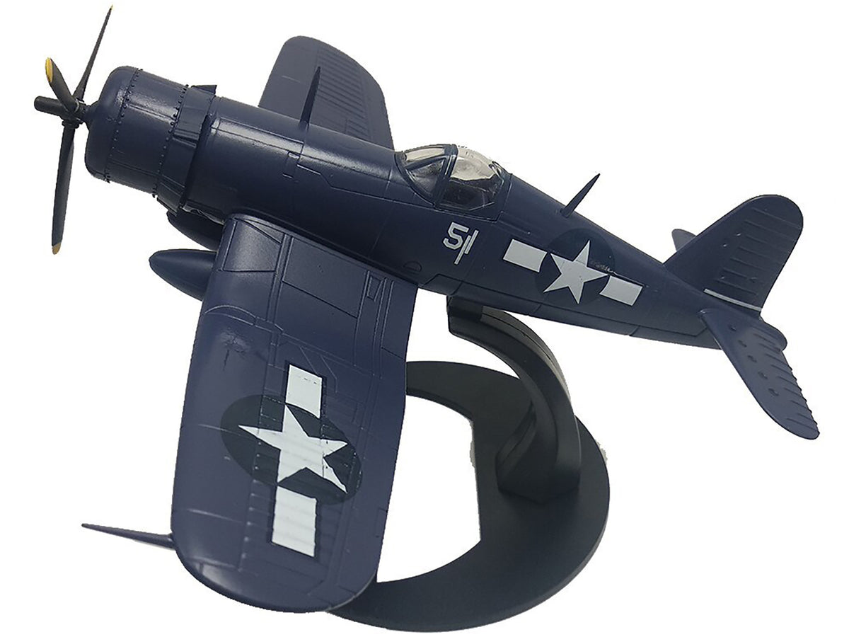 Vought F4U-1D Corsair Fighter Aircraft "Robert Wade VMF-323 Death Rattlers Yontan Airfield Okinawa" (1945) United States Marine Corps "Planes of World War II" Series 1/72 Diecast Model Airplane