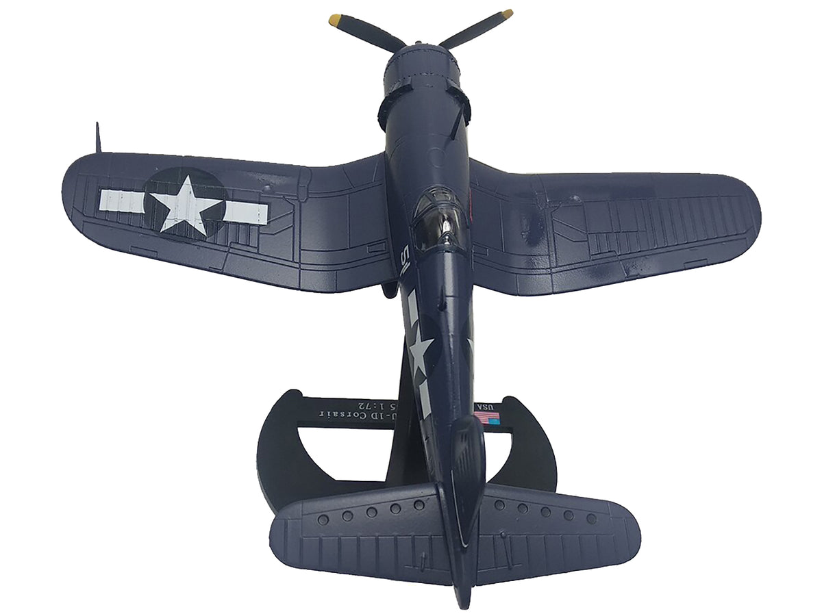 Vought F4U-1D Corsair Fighter Aircraft "Robert Wade VMF-323 Death Rattlers Yontan Airfield Okinawa" (1945) United States Marine Corps "Planes of World War II" Series 1/72 Diecast Model Airplane