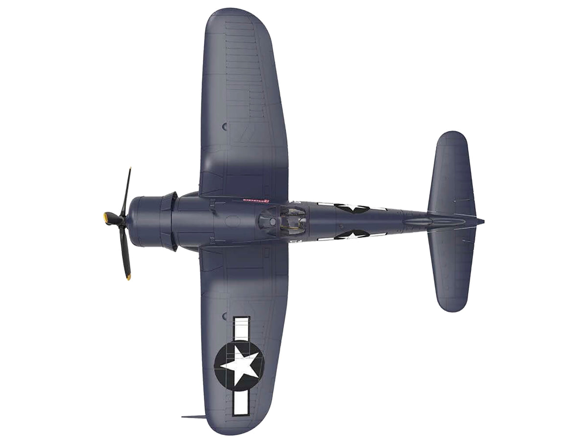 Vought F4U-1D Corsair Fighter Aircraft "Robert Wade VMF-323 Death Rattlers Yontan Airfield Okinawa" (1945) United States Marine Corps "Planes of World War II" Series 1/72 Diecast Model Airplane