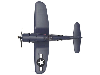 Vought F4U-1D Corsair Fighter Aircraft "Robert Wade VMF-323 Death Rattlers Yontan Airfield Okinawa" (1945) United States Marine Corps "Planes of World War II" Series 1/72 Diecast Model Airplane