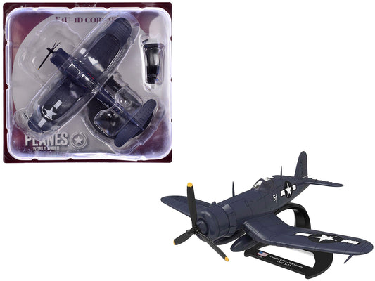 Vought F4U-1D Corsair Fighter Aircraft "Robert Wade VMF-323 Death Rattlers Yontan Airfield Okinawa" (1945) United States Marine Corps "Planes of World War II" Series 1/72 Diecast Model Airplane