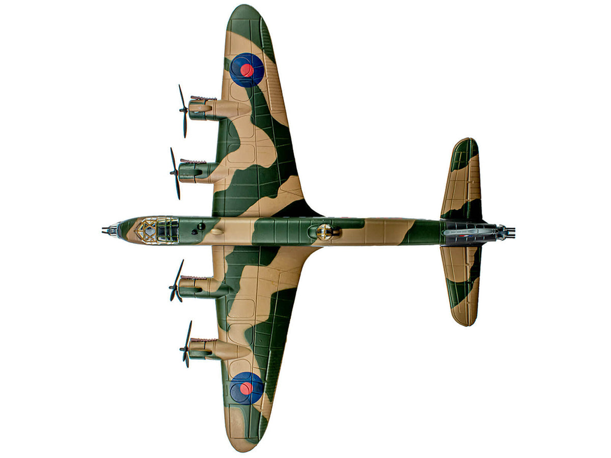 Short Stirling Mk.III Aircraft "Jolly Roger No. 199 Squadron 100 Group" (1943) British Royal Air Force "Planes of World War II" Series 1/144 Diecast Model Airplane