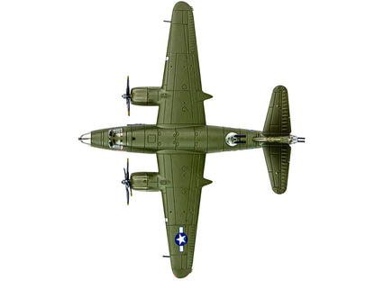 Martin B-26B Marauder Bomber Aircraft "QQQQ 556th Bomb Squadron 387th Bomb Group" United States Army Air Forces (1943) "Planes of World War II" Series 1/144 Diecast Model Airplane