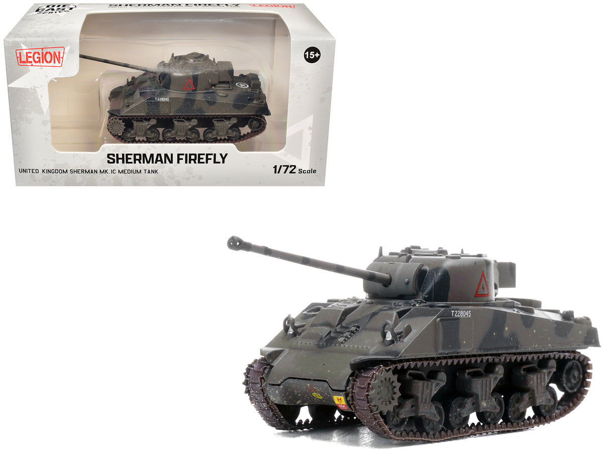 Sherman Firefly Mk.VC Medium Tank "A Squadron 4th/7th Royal Dragoon Guards 8th Armoured Brigade Normandy" (1944) British Army 1/72 Diecast Model