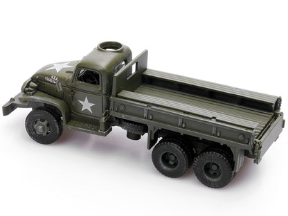 GMC CCKW 353 Truck With Mounted Gun Olive Drab "4148174-S" US Army World War II 1/72 Diecast Model