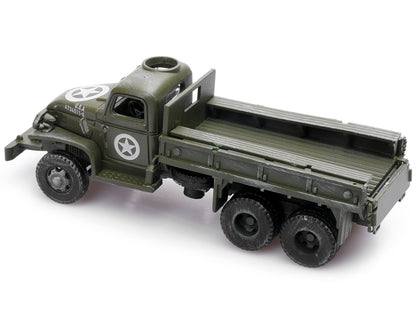 GMC CCKW 353 Truck With Mounted Gun Olive Drab "4734511-S" US Army World War II 1/72 Diecast Model