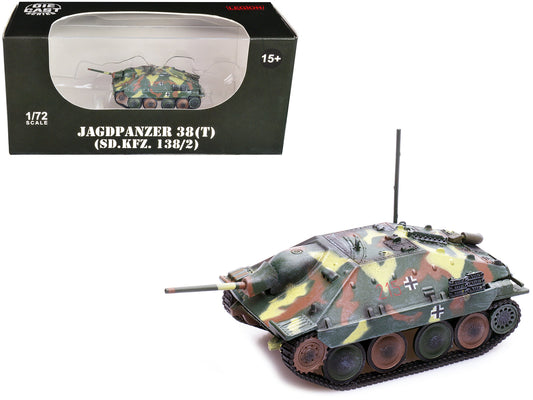 Jagdpanzer 38(T) SD.Kfz. 138/2 Hetzer Tank Destroyer Camouflage "German Army World War II" 1/72 Diecast Model