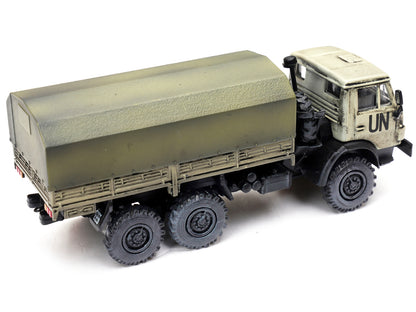 Kamaz 4310 Transport Truck Beige (Weathered) "United Nations" 1/72 Diecast Model