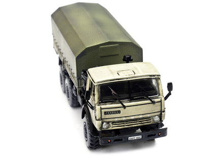Kamaz 4310 Transport Truck Beige (Weathered) "United Nations" 1/72 Diecast Model