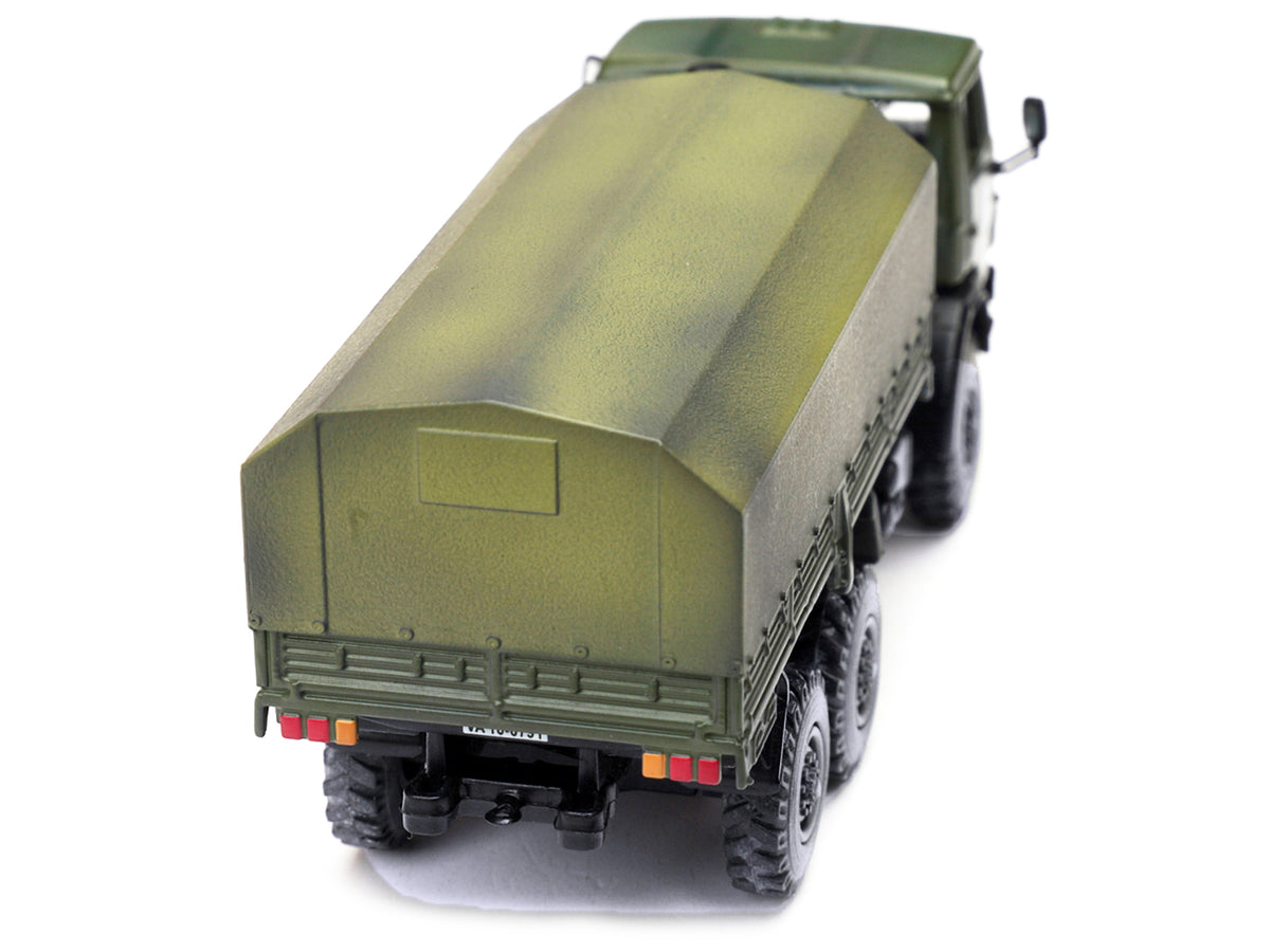 Kamaz 4310 Transport Truck Green (Weathered) "Ukrainian Ground Forces" 1/72 Diecast Model