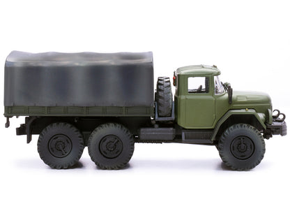 ZIL 131 Cargo Truck Green with White Stripes "Ukrainian Ground Forces" 1/72 Diecast Model