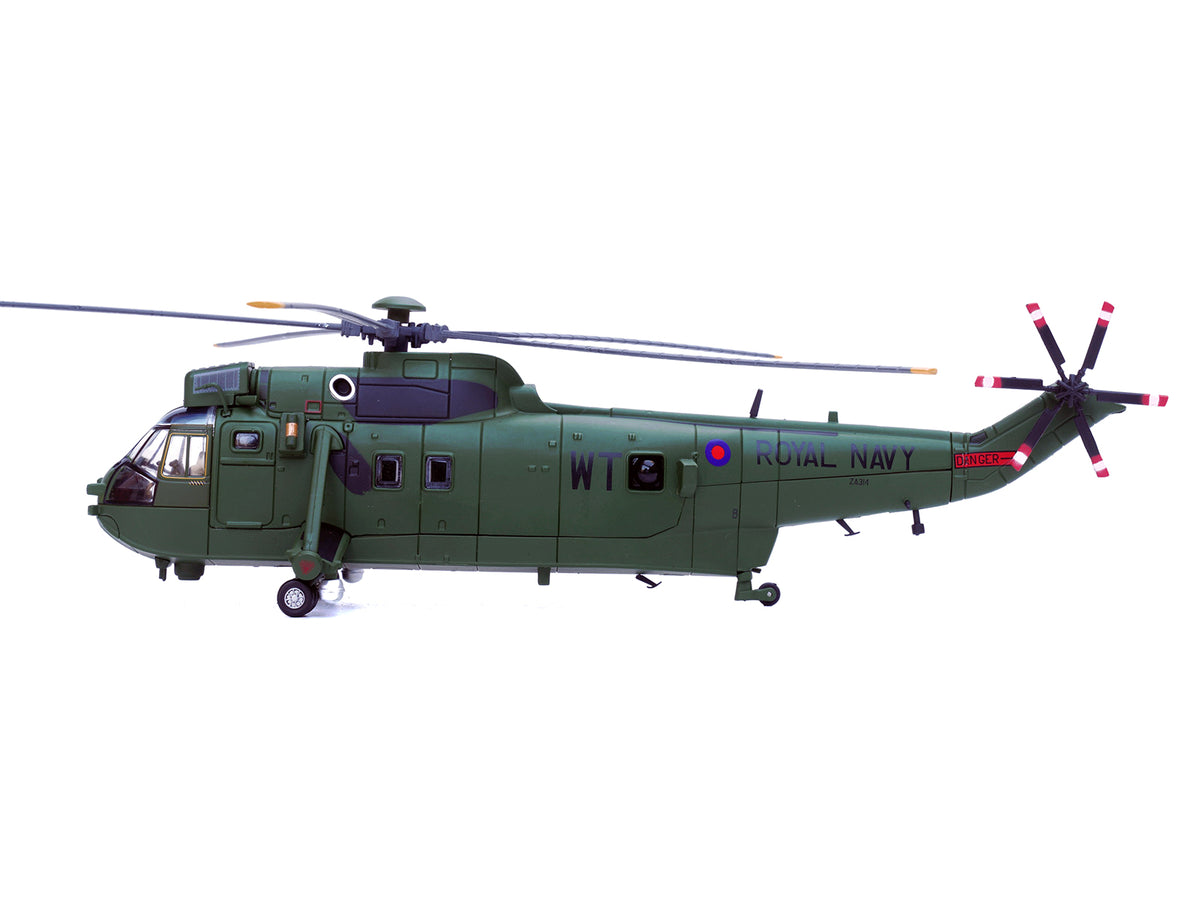 Westland Sea King HC.4 Helicopter "Green Livery 848 Naval Air Squadron Commando Helicopter Force Royal Naval Air Station Yeovilton Somerset" (2009) British Royal Navy 1/72 Diecast Model