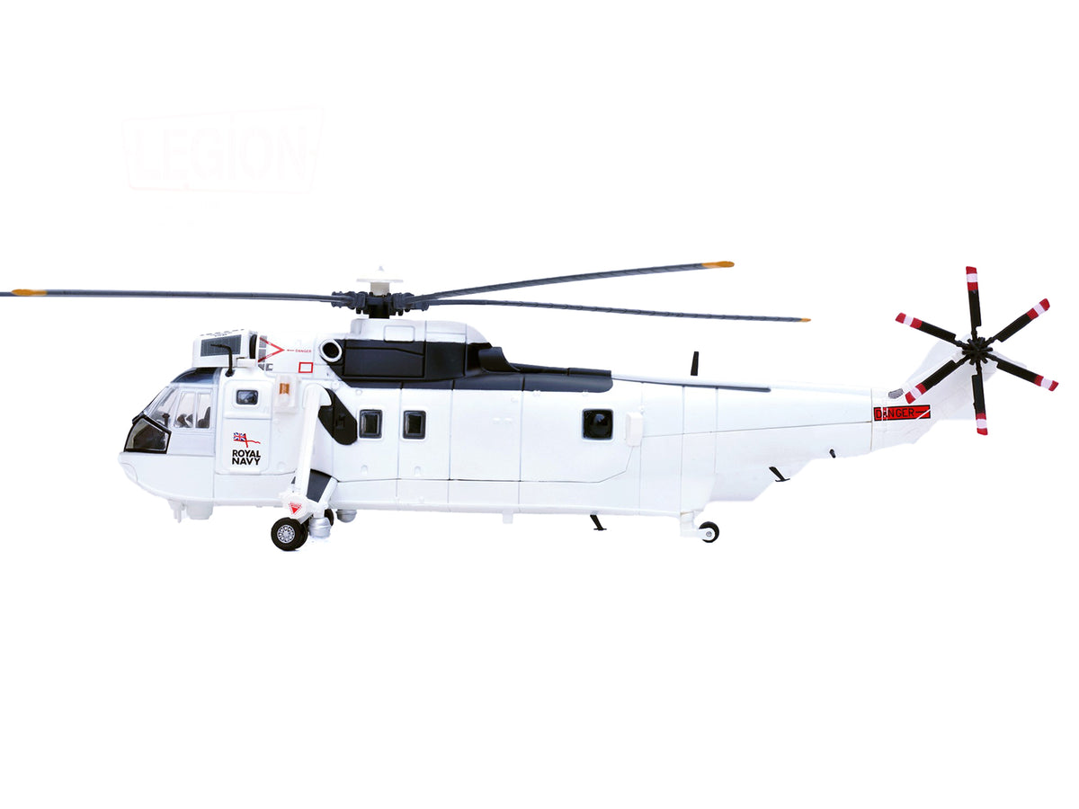 Westland Sea King HC.4 Helicopter "White Livery 845 Naval Air Squadron United Nations Protection Force Bosnia/Croatia" (1995) British Royal Navy 1/72 Diecast Model