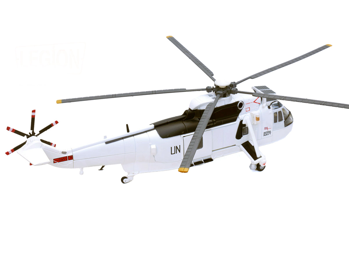 Westland Sea King HC.4 Helicopter "White Livery 845 Naval Air Squadron United Nations Protection Force Bosnia/Croatia" (1995) British Royal Navy 1/72 Diecast Model
