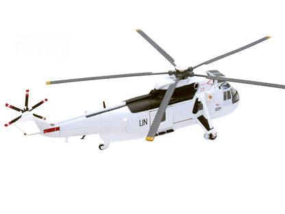 Westland Sea King HC.4 Helicopter "White Livery 845 Naval Air Squadron United Nations Protection Force Bosnia/Croatia" (1995) British Royal Navy 1/72 Diecast Model