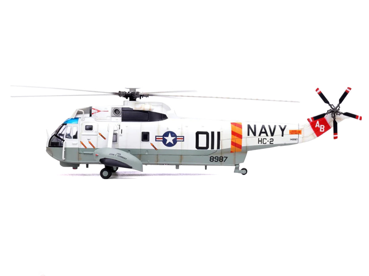 Sikorsky SH-3G Sea King Helicopter "148987/AB 011 Helicopter Combat Support Squadron 2 Fleet Angels USS John F Kennedy (CVA-67)" (1970s) United States Navy 1/72 Diecast Model