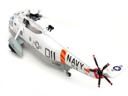 Sikorsky SH-3G Sea King Helicopter "148987/AB 011 Helicopter Combat Support Squadron 2 Fleet Angels USS John F Kennedy (CVA-67)" (1970s) United States Navy 1/72 Diecast Model