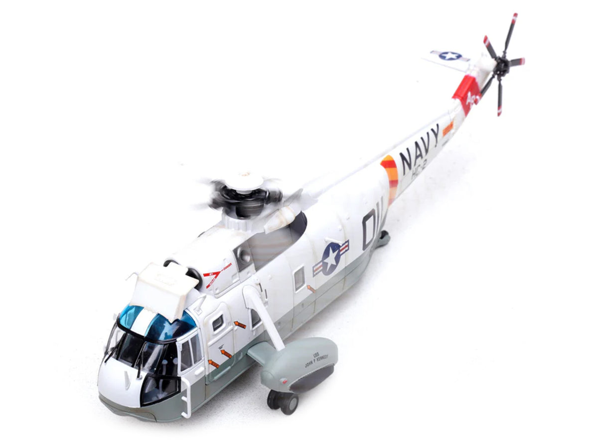 Sikorsky SH-3G Sea King Helicopter "148987/AB 011 Helicopter Combat Support Squadron 2 Fleet Angels USS John F Kennedy (CVA-67)" (1970s) United States Navy 1/72 Diecast Model
