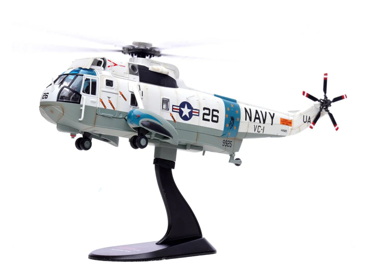 Sikorsky SH-3G Sea King Helicopter "149925/UA 26 Fleet Composite Squadron 1 Blue Alii NAS Barbers Point Hawaii" (1970s) United States Navy 1/72 Diecast Model
