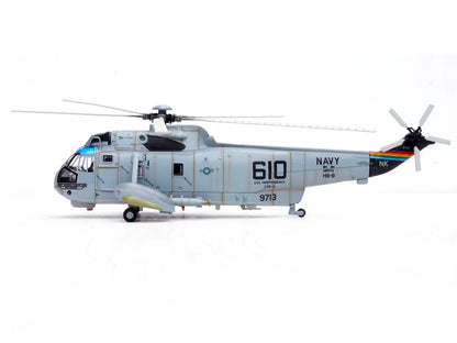 Sikorsky SH-3H Sea King Helicopter "149713/NK 610 Helicopter Anti-Submarine Squadron 8 Eightballers Carrier Air Wing 14 USS Independence (CV-62)" (1990s) United States Navy 1/72 Diecast Model