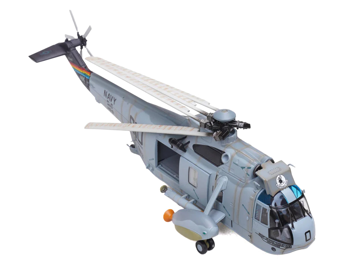 Sikorsky SH-3H Sea King Helicopter "149713/NK 610 Helicopter Anti-Submarine Squadron 8 Eightballers Carrier Air Wing 14 USS Independence (CV-62)" (1990s) United States Navy 1/72 Diecast Model