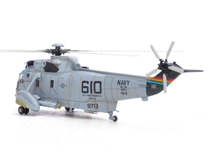 Sikorsky SH-3H Sea King Helicopter "149713/NK 610 Helicopter Anti-Submarine Squadron 8 Eightballers Carrier Air Wing 14 USS Independence (CV-62)" (1990s) United States Navy 1/72 Diecast Model