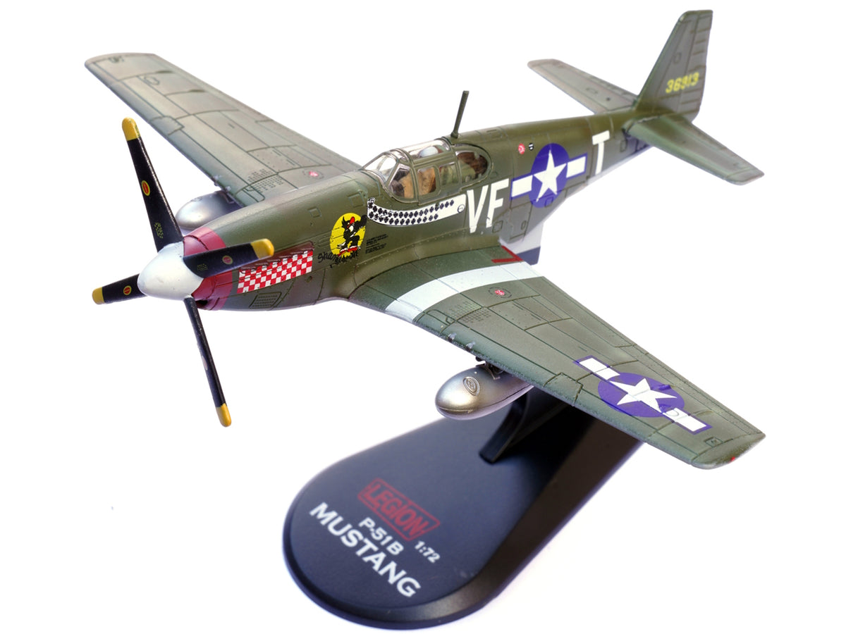 North American P-51B Mustang Aircraft "Shangri-La 336th Fighter Squadron 4th Fighter Group" (1944) United States Army Air Forces 1/72 Diecast Model Airplane