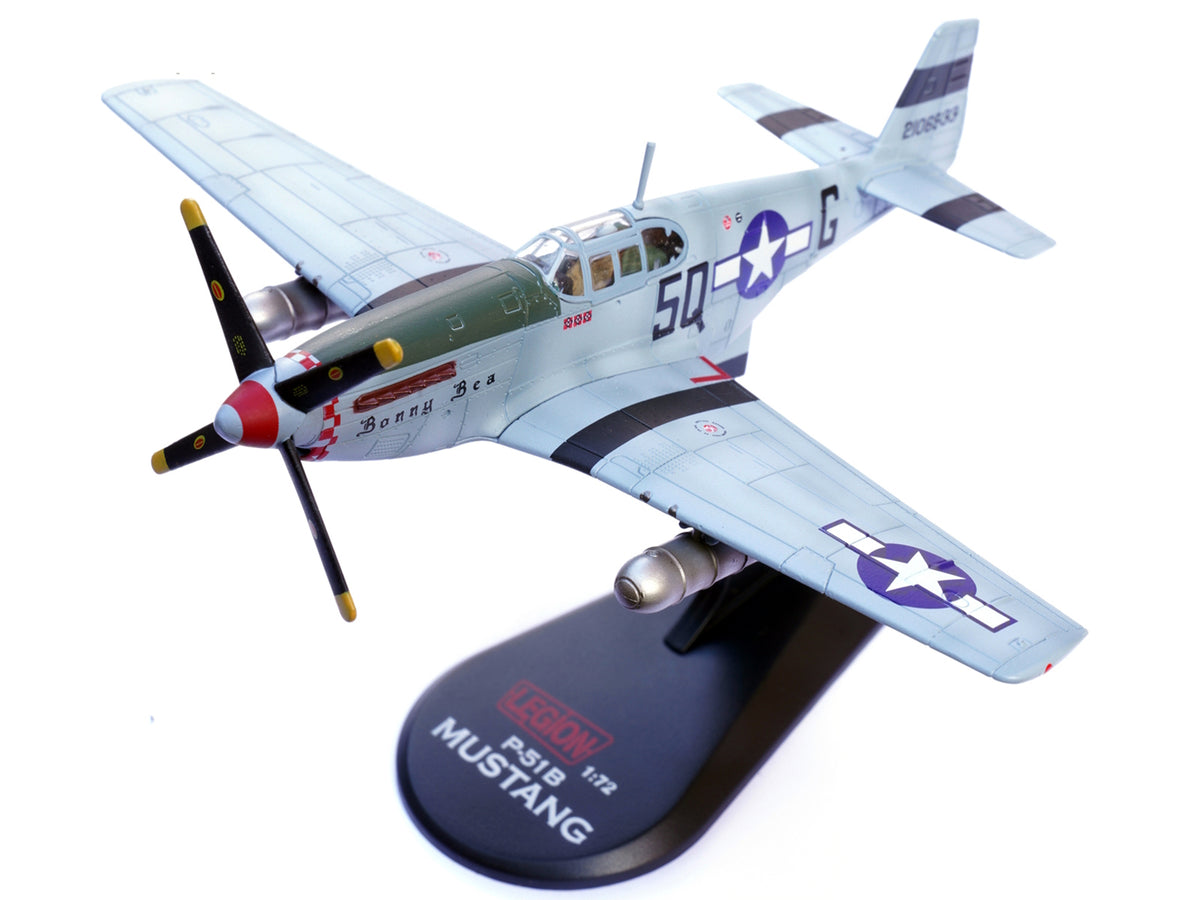 North American P-51B Mustang Aircraft "Bonny Bea 504th Fighter Squadron 339th Fighter Group" (1944) United States Army Air Forces 1/72 Diecast Model Airplane