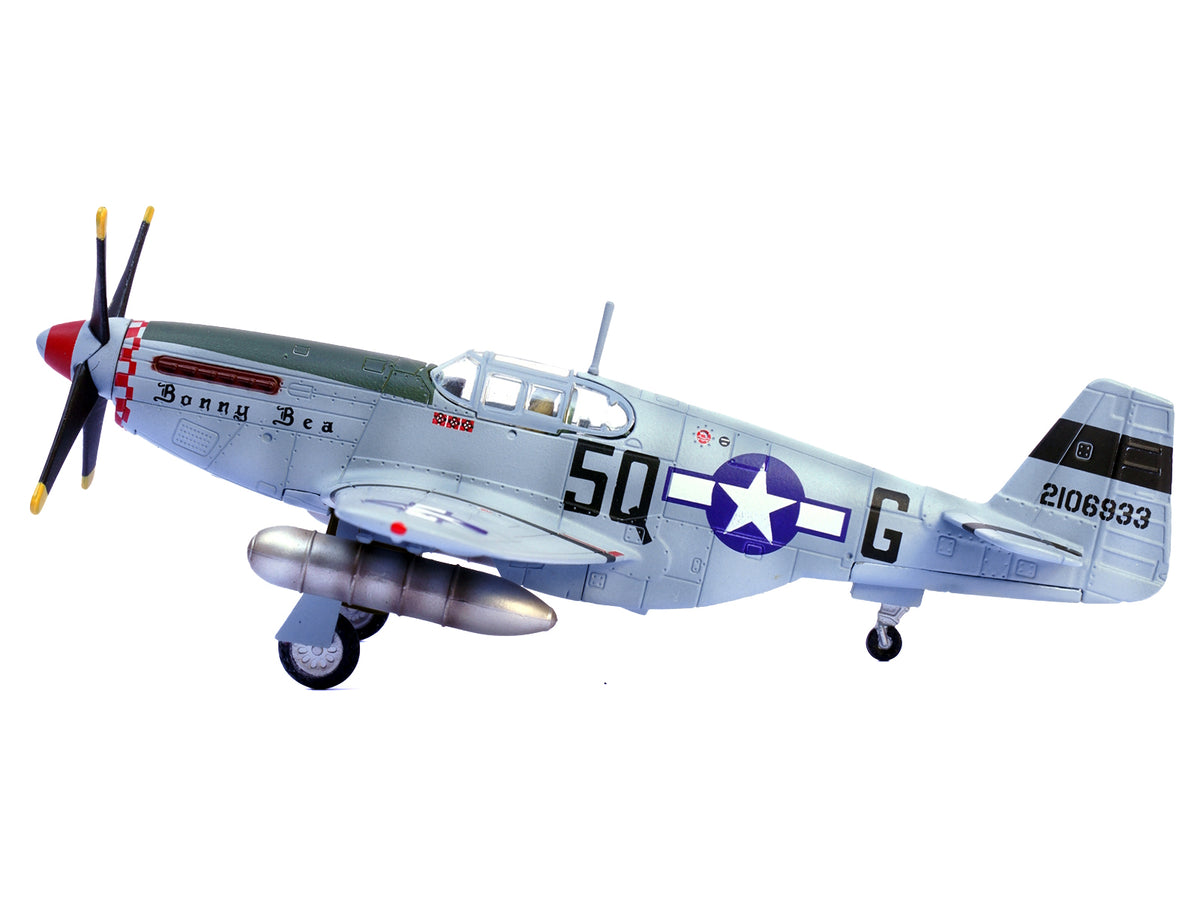 North American P-51B Mustang Aircraft "Bonny Bea 504th Fighter Squadron 339th Fighter Group" (1944) United States Army Air Forces 1/72 Diecast Model Airplane