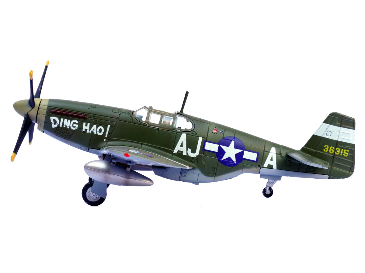 North American P-51B Mustang Aircraft "Ding Hao! 356th Fighter Squadron 354th Fighter Group" (1944) United States Army Air Forces 1/72 Diecast Model Airplane