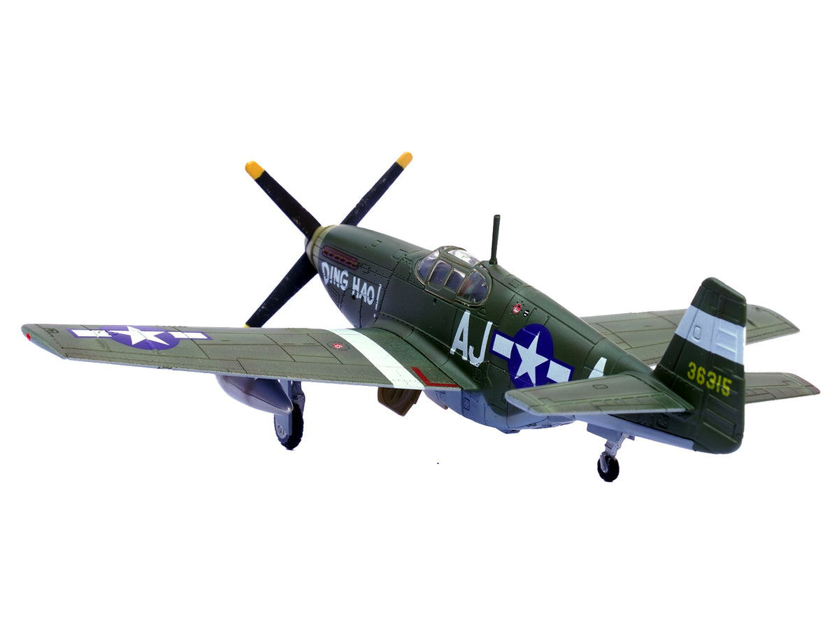 North American P-51B Mustang Aircraft "Ding Hao! 356th Fighter Squadron 354th Fighter Group" (1944) United States Army Air Forces 1/72 Diecast Model Airplane