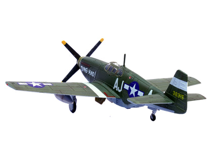 North American P-51B Mustang Aircraft "Ding Hao! 356th Fighter Squadron 354th Fighter Group" (1944) United States Army Air Forces 1/72 Diecast Model Airplane
