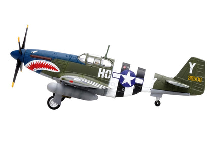 North American P-51B Mustang Aircraft "John Bennett 487th Fighter Squadron 352nd Fighter Group Blue-Nosed Bastards of Bodney RAF Bodney" (1944) United States Army Air Forces 1/72 Diecast Model Airplane
