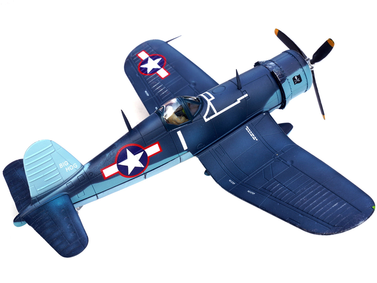 Vought F4U-1A Corsair Fighter Plane "Big Hog" VF-17 "Jolly Rogers" Captain Tommy Blackburn US Navy (1943) 1/72 Diecast Airplane Model