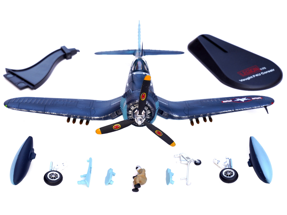 Vought F4U-1A Corsair Fighter Plane "Big Hog" VF-17 "Jolly Rogers" Captain Tommy Blackburn US Navy (1943) 1/72 Diecast Airplane Model
