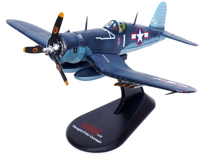Vought F4U-1A Corsair Fighter Plane "Big Hog" VF-17 "Jolly Rogers" Captain Tommy Blackburn US Navy (1943) 1/72 Diecast Airplane Model